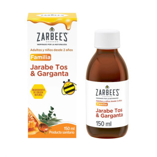 Zarbee's Jarabe Familia Tos y Garganta 150ml