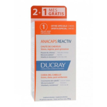 Ducray Anacaps Reactiv Anticaída Caida Estacional Cabellos y Uñas, 3x30 caps