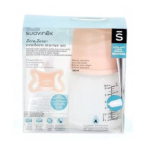 Suavinex Bibe Zero +0M Anticolico Tetina Anatomica Silicona Talla A Flujo  Adaptable 180ML