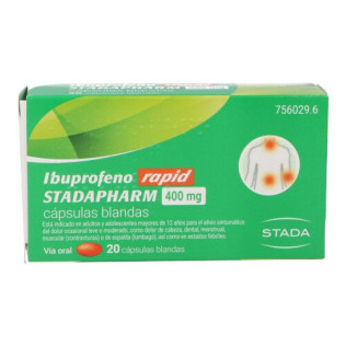 IBUPROFENO RAPID STADAPHARM 400 MG 20 CAPSULAS BLANDAS