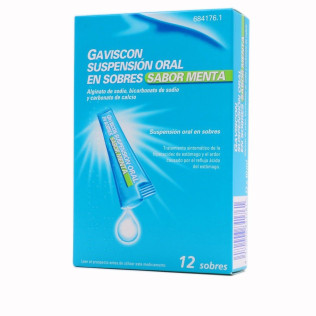 GAVISCON 12 SOBRES SUSPENSION ORAL MENTA 10 ML