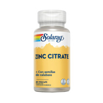 Solaray Zinc citrate -60 VegCaps