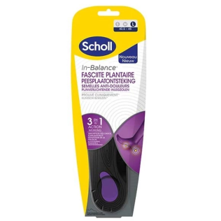 PLANTILLAS FASCITIS PLANTAR SCHOLL IN-BALANCE 2 UNIDADES TALLA L