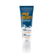 Pizbuin Mountain Crema Solar FPS 50+ + Stick Labial FPS 30 Pack Solar 20ml + 2,3ml