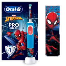 ORAL B VITALITY CEPILLO DENTAL ELECTRICO RECARGABLE INFANTIL PRO KIDS 3 + SPIDERMAN + TC 1 UNIDAD