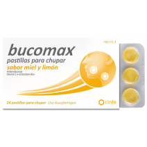 Bucomax 24 Pastillas Para Chupar Miel Y Limon