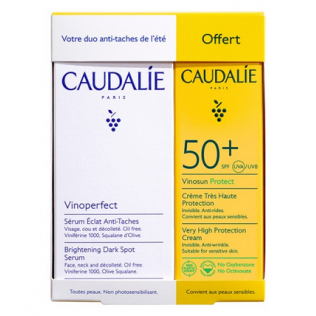 Caudalie Cofre Vinoperfect Serum, 30 ml + Caudalie Solar SPF50+ 40 ml