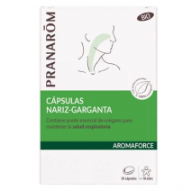 PRANAROM AROMAFORCE CAPSULAS NARIZ GARGANTA 30 CAPSULAS