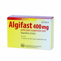 ALGIFAST 400 MG 12 SOBRES POLVO SUSPENSION ORAL