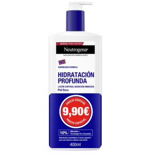 Neutrogena Formula Noruega Hidratacion Profunda Locion Corporal Piel seca 400 ml pack promo