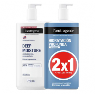 Neutrogena DUPLO Locion Hidratacion Profunda Piel Sensible 2X750ml