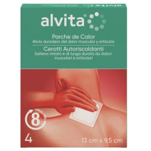 ALVITA PARCHE DE CALOR 4 PARCHES 13 CM X 9,5 CM