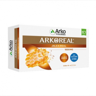 Arkoreal Jalea Real 1500mg Fresca Forte Plus BIO Sin Azúcar 20 ampollas