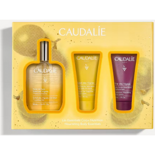 CAUDALIE COFRE ACEITE SOLEIL DES VIGNES 50ML + REGALO GEL DUCHA 30ML + CORPORAL 30ML