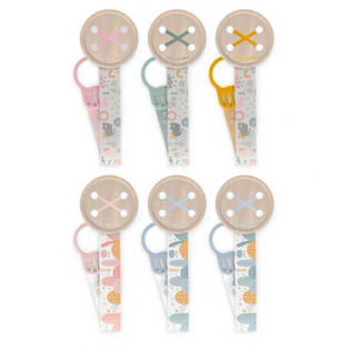 BROCHE REDONDO BOTON CON CINTA SUAVINEX 1 UNIDAD