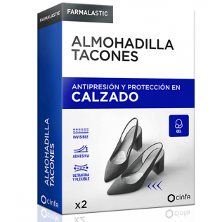 ALMOHADILLA TACONES FARMALASTIC 2 UNIDADES TALLA UNICA
