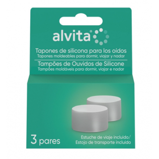 TAPONES OIDOS SILICONA ALVITA 3 PARES