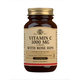 Solgar Rose Hips Vit C 1000mg 100comp