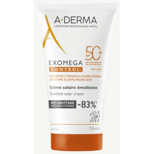 ADERMA EXOMEGA CONTROL CREMA SOLAR EMOLIENTE SPF 50+ 1 TUBO 150 ML