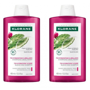 KLORANE DUPLO CHAMPU HIDRATANTE AL HIGO DE BARBARIA 2X400 ML