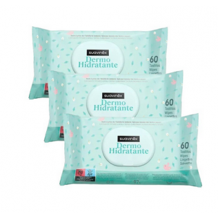 Suavinex Toallitas Dermo Hidratantes 3 encases 60 toallitas Pack