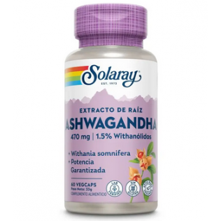 SOLARAY ASHWAGANDHA 60VEGCAPS