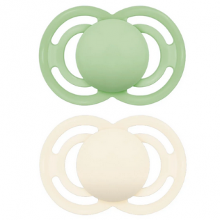 CHUPETE SILICONA SIMETRICA MAM PERFECT + 16 MESES MATT N PACK DOBLE