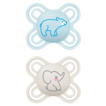 CHUPETE SILICONA MAM PERFECT START 0 -2 MESES A PACK DOBLE