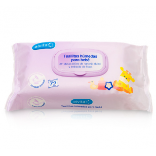 ALVITA TOALLITAS HUMEDAS PARA BEBES 72 UNIDADES