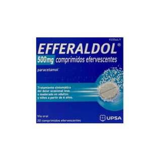 EFFERALGAN 500 MG 20 COMPRIMIDOS EFERVESCENTES