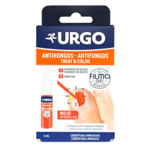URGO TREAT & COLOR ANTIHONGOS 1 FRASCO 4 ML COLOR ROJO