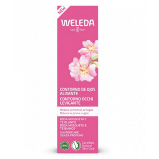 WELEDA CONTORNO DE OJOS ALISANTE ROSA MOSQUETA Y TE BLANCO 1 TUBO 12 ML