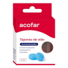 TAPONES OIDOS SILICONA MOLDEABLE ACOFAR 6 UNIDADES