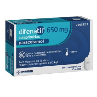 DIFENATIL 650 MG 20 COMPRIMIDOS