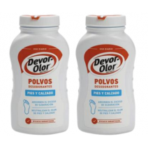 DEVOR OLOR DUPLO POLVOS DESODORANTES 2X100G