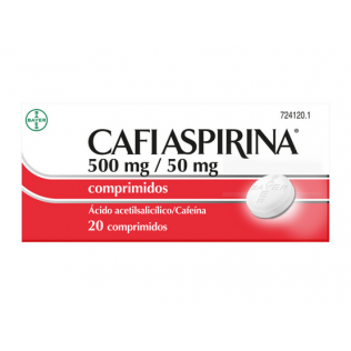 CAFIASPIRINA 500/50 MG 20 COMPRIMIDOS