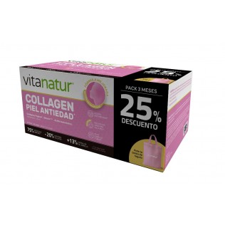 Vitanatur TRIPLO Colageno Antiagin 3 meses, 90 ampollas