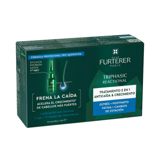 TRIPHASIC TRATAMIENTO ANTICAIDA REACCIONAL RENE FURTERER 12 AMPOLLAS 5 ML