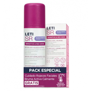 LETI SR PACK FLUIDO ANTIRROJECES 40ML + BRUMA 75ML