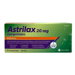 ASTRILAX 20 MG 10 COMPRIMIDOS