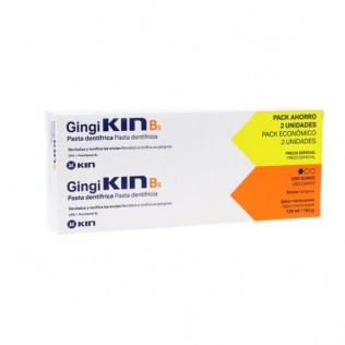 Gingikin Duplo B5 Pasta Dental 2 tubos 125ml Sabor Menta Suave Pack
