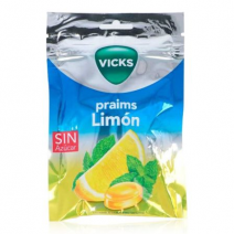 VICKS PRAIMS LIMON CARAMELO DURO CON MENTOL 1 BOLSA 72 G