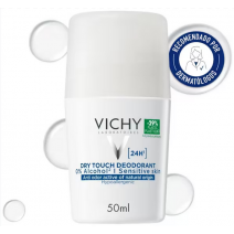Vichy Desodorante 24h Sin Sales de Aluminio, Roll-on 50ml