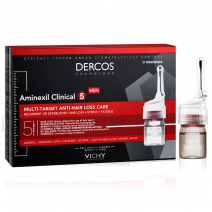 Vichy Dercos Aminexil Clinical 5 Anti-caída Multi-Acción Hombre, 21 Monodosis