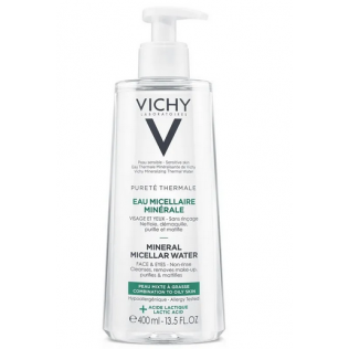 Vichy Pureté Thermale Agua Mineral Micelar Piel Grasa o Mixta 400ml