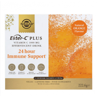 SOLGAR ESTER-C EFERVESCENTE 1000 MG VITAMINA C 21 SOBRES