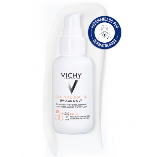 Vichy Capital Soleil UV-Age Daily Water Fluid Antifotoenvejecimiento SPF50+ 40ml