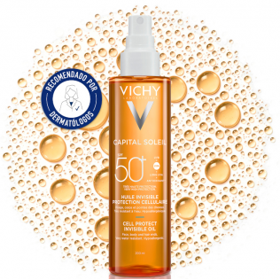 VICHY CAPITAL SOLEIL SPF 50+ ACEITE CELL PROTECT 1 ENVASE 200 ML