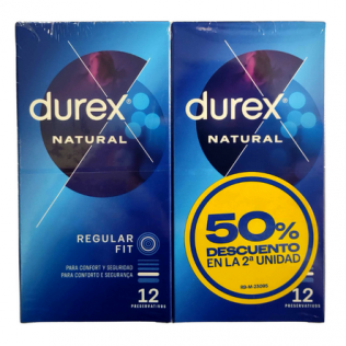 Durex DUPLO Preservativos Natural 2x12 unidades