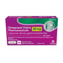 OMEPRAZOL VIATRIS  20 MG 14 CAP GASTRORRESISTENTES